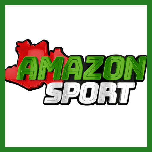 Imagem promocional da AMAZONSPORT mostrando a plataforma e suas vantagens